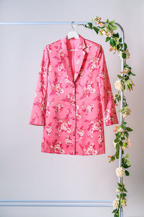 BOMB PINK<br>BLAZER DRESS