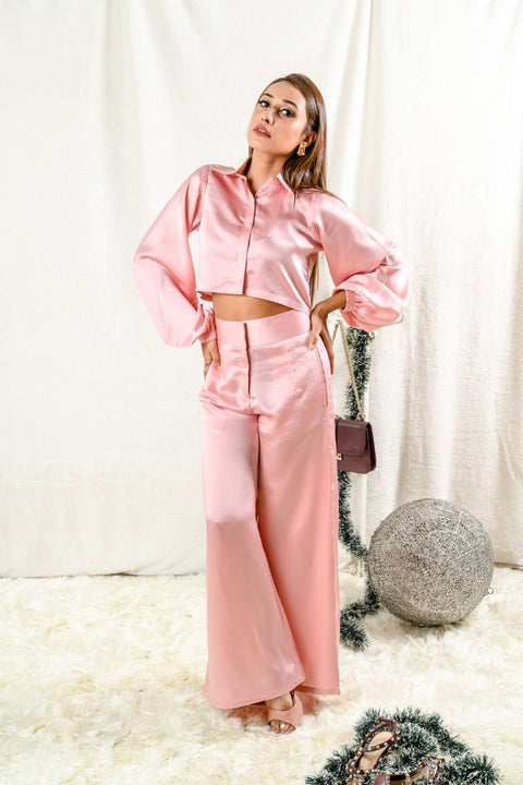 PINK SUPERSTAR SHIRT & PANTS CO-ORD SET