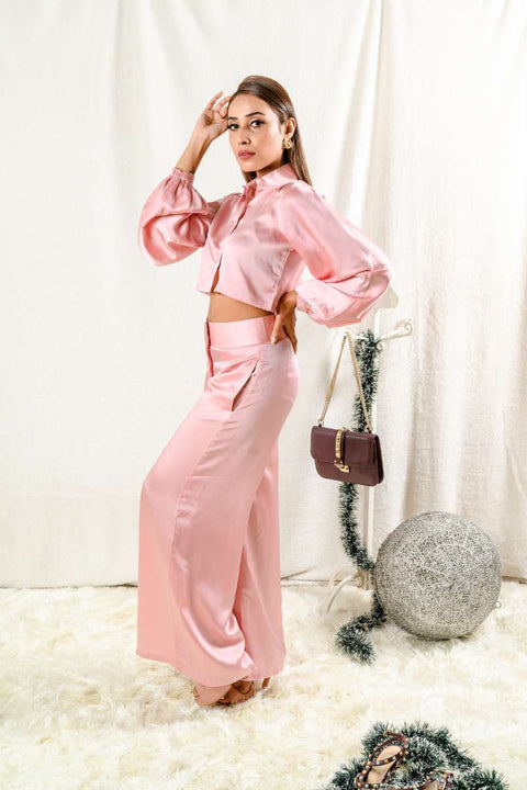 PINK SUPERSTAR SHIRT & PANTS CO-ORD SET